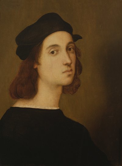 Selvportrett (olje på panel) av Raphael