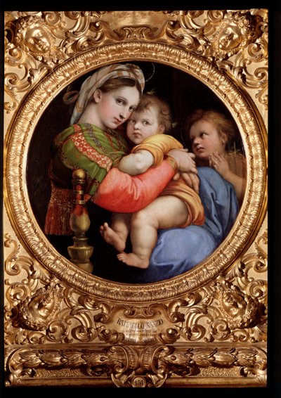 Stolens Madonna - olje på tre av Raphael