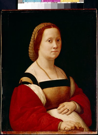 Den gravide kvinnen (La Gravida) (olje på tre av Raphael