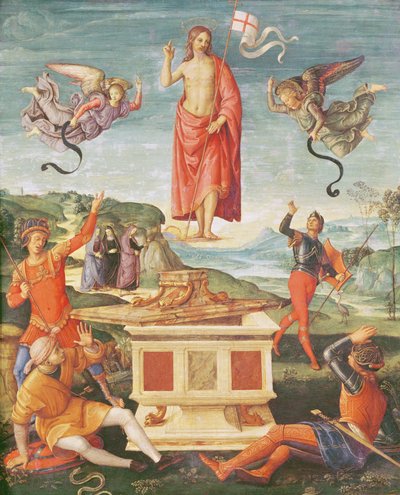 The Resurrection of Christ, ca. 1502 (olje på panel) av Raphael