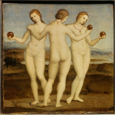 De tre nådene Maleri av Raffaello Sanzio dit Raphael (1483-1520). 1504-1505. Chantilly. Conde-museet. av Raphael