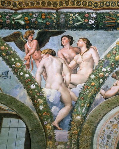 Amor og de tre nåder, 1517-1518. av Raphael