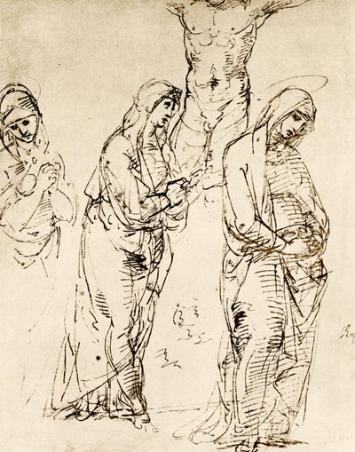 Design til Guds mor under korset av Raffaello Sanzio Raphael