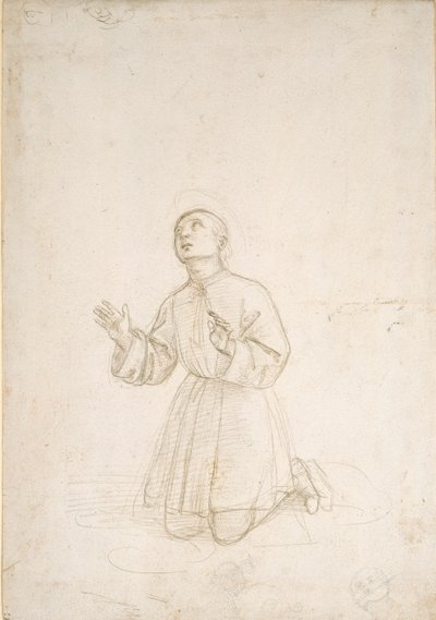 Knelende figur av en ungdom, c1503 av Raphael