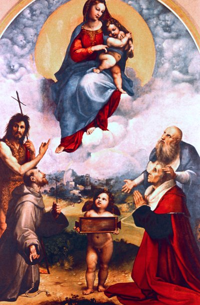 Madonna av Foligno, c1511-1512 av Raffaello Sanzio Raphael