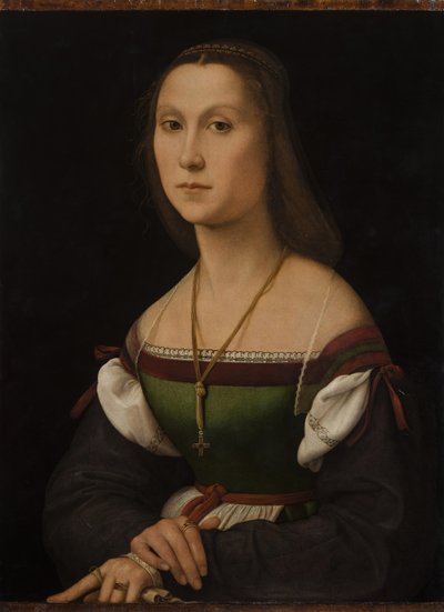 Portrett av en ung kvinne La Muta, ca 1507. av Raphael
