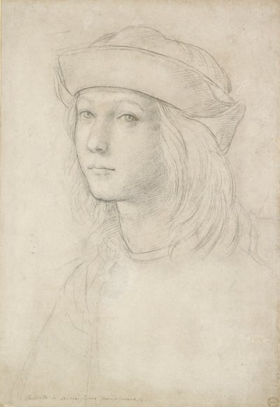 Portrett av en ukjent ungdom muligens et selvportrett av Raphael