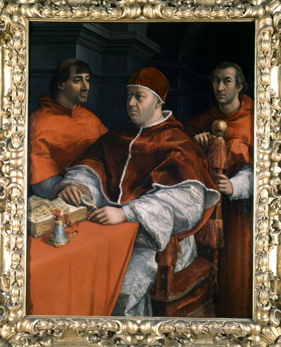 Portrett av pave Leon X av Raphael