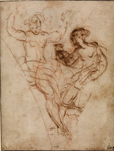 Psyche presenterer for Venus vasen til Proserpine, tidlig på 1500-tallet av Raphael