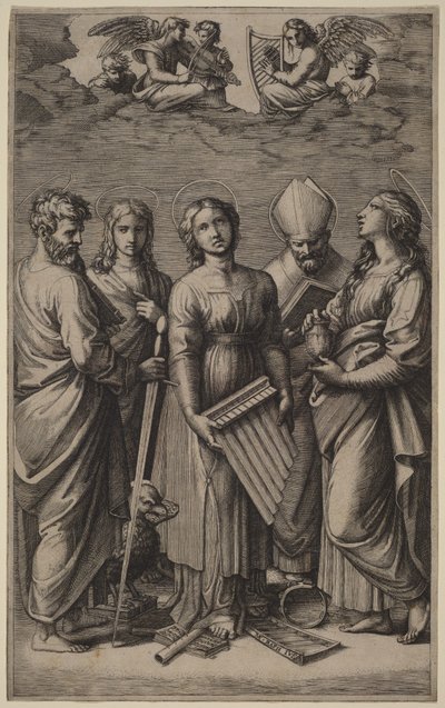 Den hellige Cecilia av Raphael
