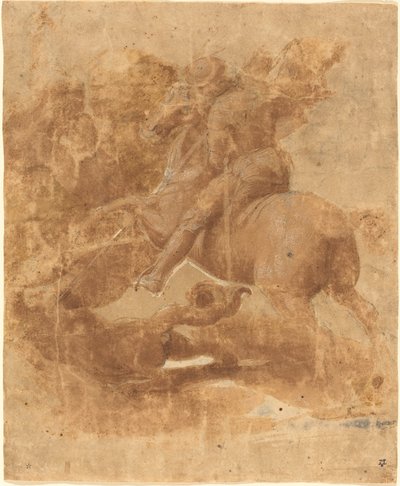 Saint George og dragen av Raphael