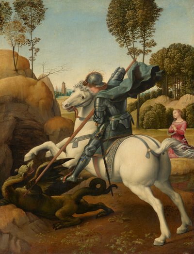 Sankt Georg og dragen av Raphael