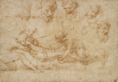 Studies for a Deposition, tidlig på 1500-tallet av Raphael