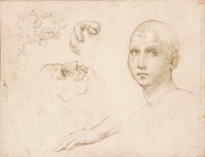 Studier for treenigheten i San Severo, tidlig på 1500-tallet av Raphael