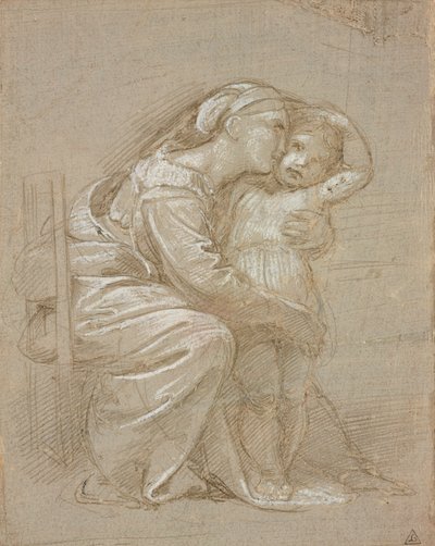Jomfruen og barnet, tidlig på 1500-tallet av Raphael