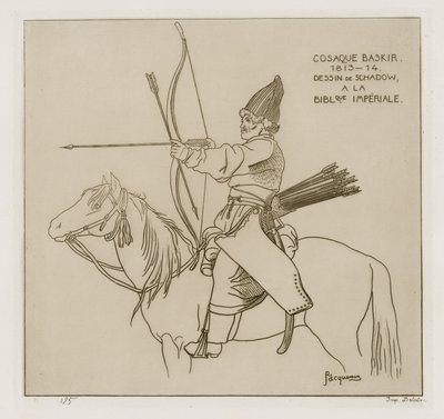 Basjkir-kosakk, 1813-1814 av Raphael Jacquemin