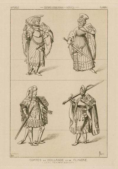 Grever av Holland og Flandern, 1400-tallet av Raphael Jacquemin