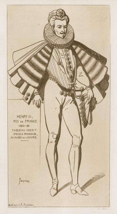 Henrik III, konge av Frankrike, 1580-89 av Raphael Jacquemin