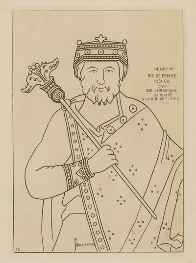 Henrik I, konge av Frankrike, 1031-1060 av Raphael Jacquemin
