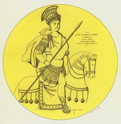 Keiser Justinian i krig av Raphael Jacquemin