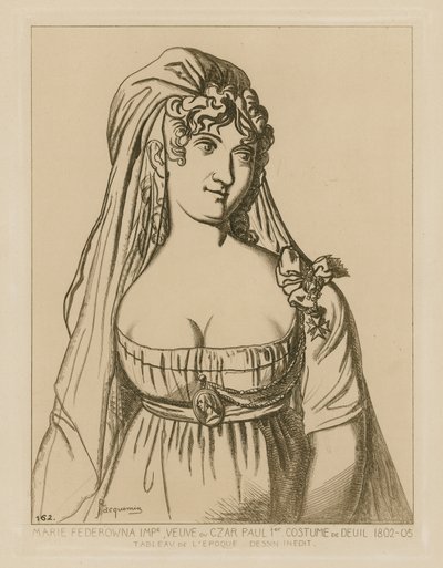 Maria Feodorovna, enke etter tsar Paul I av Russland av Raphael Jacquemin