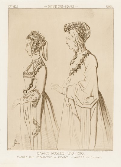 Adle kvinner, 1510-1520 av Raphael Jacquemin