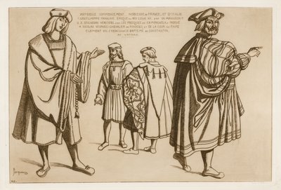 Adelsmenn i Frankrike og Italia på begynnelsen av 1500-tallet av Raphael Jacquemin