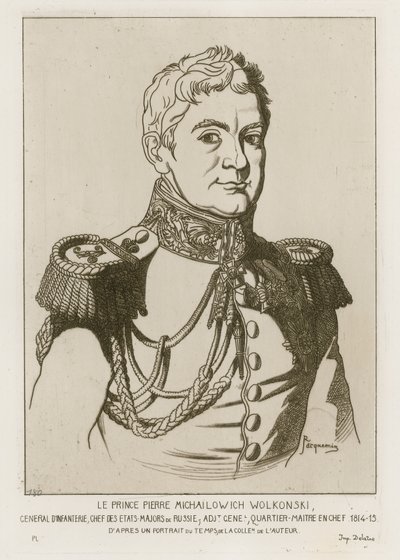 Prins Pierre Michailowich Wolkonski av Raphael Jacquemin