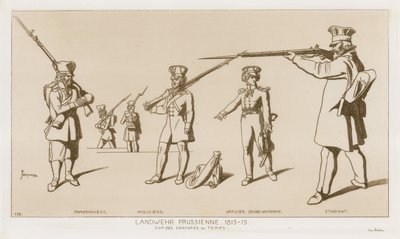 Preussisk Landwehr, 1813-15. av Raphael Jacquemin