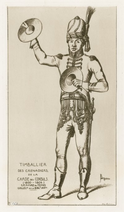 Timbalier av grenaderene til konsulgarden (1800-1804) av Raphael Jacquemin