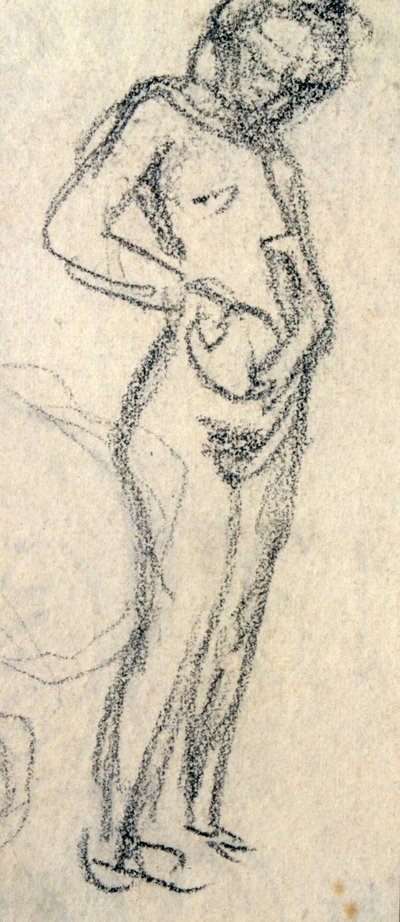 Nakenstudie, ca. 1905 (tegning) av Raphael Kirchner