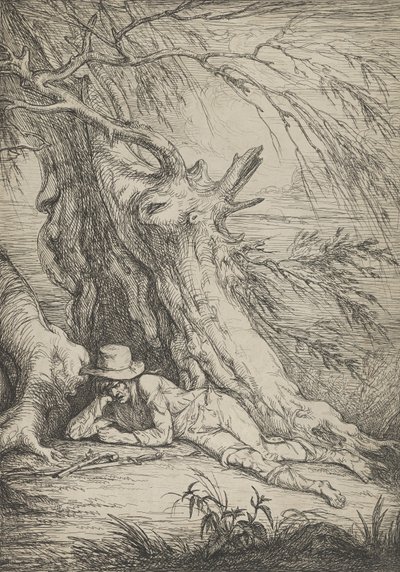 Banditt under et tre, 1795-1801. av Raphael Lamar West