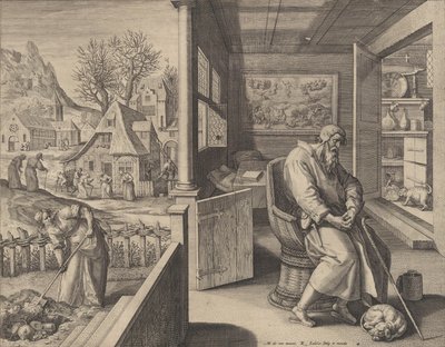 Dolor Sorrow, ca. 1580-1628 av Raphael Sadeler