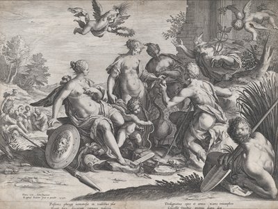 Dommen av Paris, 1589. av Raphael Sadeler