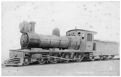 4-6-0 tender motor, damplokomotiv bygget av Kerr, Stuart og Co, tidlig på 1900-tallet. av Raphael Tuck