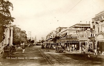 Old Court House St. Calcutta, ca. 1900-20 (sepia-bilde) av Raphael Tuck and Sons