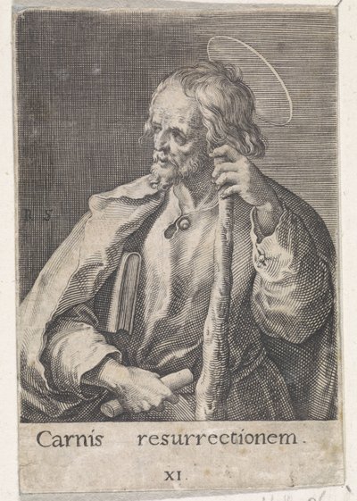 Apostelen Jakob den Mindre Kristus, Maria og de tolv apostlene (serietittel) av Raphaël Sadeler (I)