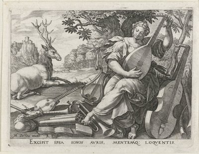 hørsel The Five Senses (serietittel) av Raphaël Sadeler (I)