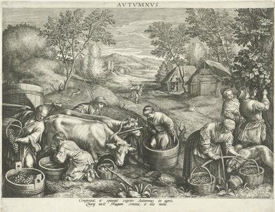 Høst Avtvmnvs (tittel på objekt) Four Seasons (serietittel) av Raphaël Sadeler (I)