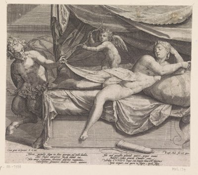 Jupiter og Antiope av Raphaël Sadeler (I)