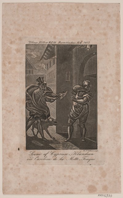 Scene av Cypresse-Knudsen. Ekstra kobber til Rosenbladene No. 6, 1837 av Rasmus Nicolai Nielsen
