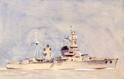 Fransk kyrass, ca. 1900 (gouache på papir) av Raymond Bonnefon