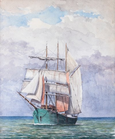 Tre måneder (gouache på papir) av Raymond Bonnefon