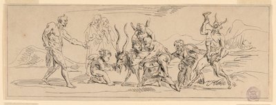 Bacchanalia med en geit av Raymond Lafage