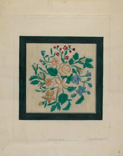 Broderistykke, ca. 1936. av Raymond Manupelli