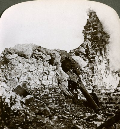 Slått ut tysk maskingeværstilling, Monchy, slaget ved Arras, første verdenskrig, 1917-1918. av Realistic Travels Publishers