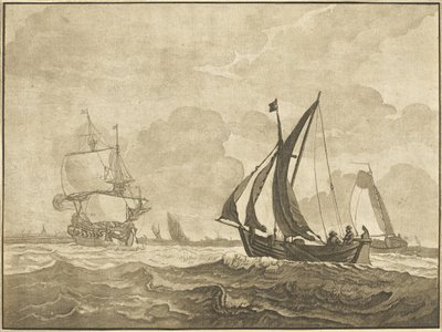 Sjølandskap av Regina Schönecker after Wigerus Vitringa