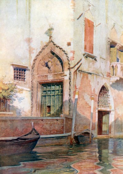 Palazzo Sanudo (fargelitografi) av Reginald Barratt