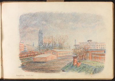 'Magdeburg leir', mars 1915 (tegning) av Reginald Copleston Bond