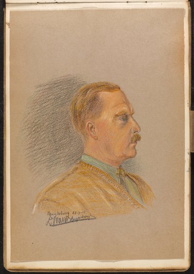 Portrett av en britisk offiser, juli 1915 (tegning) av Reginald Copleston Bond